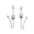 thumbnail image 1 of 2PCS Stainless Steel Parrots Standing Frame Foot Ring Moving AntiOff Opening Leg Buckle(L ), 1 of 8