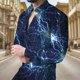 thumbnail image 1 of , ropa para hombre, camiseta con estampado de flores, camisa con solapa superior, tendencia de moda, venta caliente, nueva camiseta retro informal para hombre de talla grande, 1 of 6