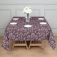 thumbnail image 3 of Leopard Print Square Tablecloth 42x42in(107x107cm) – Waterproof Polyester Printed Table Cover, Wrinkle Resistant & Washable for Kitchen Dining Picnic Party Decor, 3 of 6