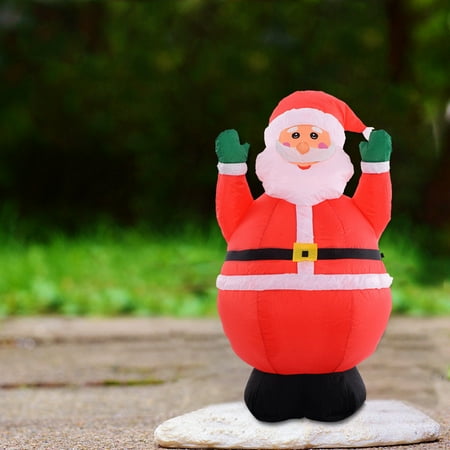 Costway 4Ft Airblown Inflatable Christmas Xmas Santa Claus Costway 4Ft Airblown Inflatable Christmas Xmas Santa Claus Decoration Lawn Yard Outdoor - Costway 4Ft Airblown Inflatable Christmas Xmas Santa Claus