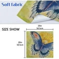 thumbnail image 5 of GZHJMY Butterfly On Yellow Sunflower Cloth Napkins Washable Reusable Polyester Dinner Napkins 20 x 20 Inch for Home Weddings Parties Holiday Table Napkins Set of 4, 5 of 6