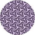 thumbnail image 1 of Ahgly Tapis Rond Lavable en Machine Intérieur Transitionnel Fleur Rose, 4 Pieds Rond, 1 of 7