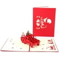 thumbnail image 3 of Christmas Tree Cards, Hamdemade Santa Greeting Card, Holiday Xmas Winter New Year Pop Up Card, 3 of 5