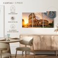 thumbnail image 4 of Elephant Stock Colosseum At Sunrise Wall Art - Horizontal Multi Panel Canvas - Living Room Wall Decor - Places Multi Panel - Yellow And Orange Decor - 92" x 45", 4 of 4