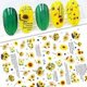 thumbnail image 2 of Nail Art Stickers Floral Flower Sunflower Nail Art Water Decals Transfer Foils for Nails Supply Watermark Sunflower Small Daisies Peony Rose DIY Desig, 2 of 4
