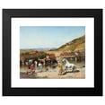 thumbnail image 2 of Victor Huguet 24x20 Black Modern Framed Museum Art Print Titled - At the Wadi, 2 of 5