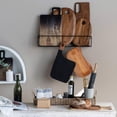 thumbnail image 3 of Bloomingville Large Suar Wood Cutting Board with Handle Natural, 3 of 4