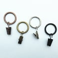 thumbnail image 1 of OULII 60 Pcs Metal Clips Curtain Clips Anti-skid Iron Round Rim for Homeowners, 1 of 2