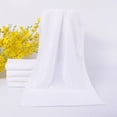 thumbnail image 1 of HEVIRGO Soft Luxury Bath Towel 1 Pc White Home Hotel Washcloth Travel Hand Towel 30x70cm, 1 of 8