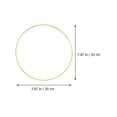 thumbnail image 2 of LEEYNEER Metal Hoops Rings Macrame Ring Catcher Dream Craft Wreath Hoop Wire Gold Circle Dreamcatcher Floral Flower Christmas, 2 of 9