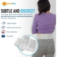 thumbnail image 4 of SunnyBay 24-Pack Pain Relief Patches for Lower Back Pain, 4 Wearable belts 42 inches long, Air-Activated Disposable Heat Pads for Menstrual Cramps, Neck, Shoulder, and More, Up to 113 °F Heat Therapy, 4 of 6