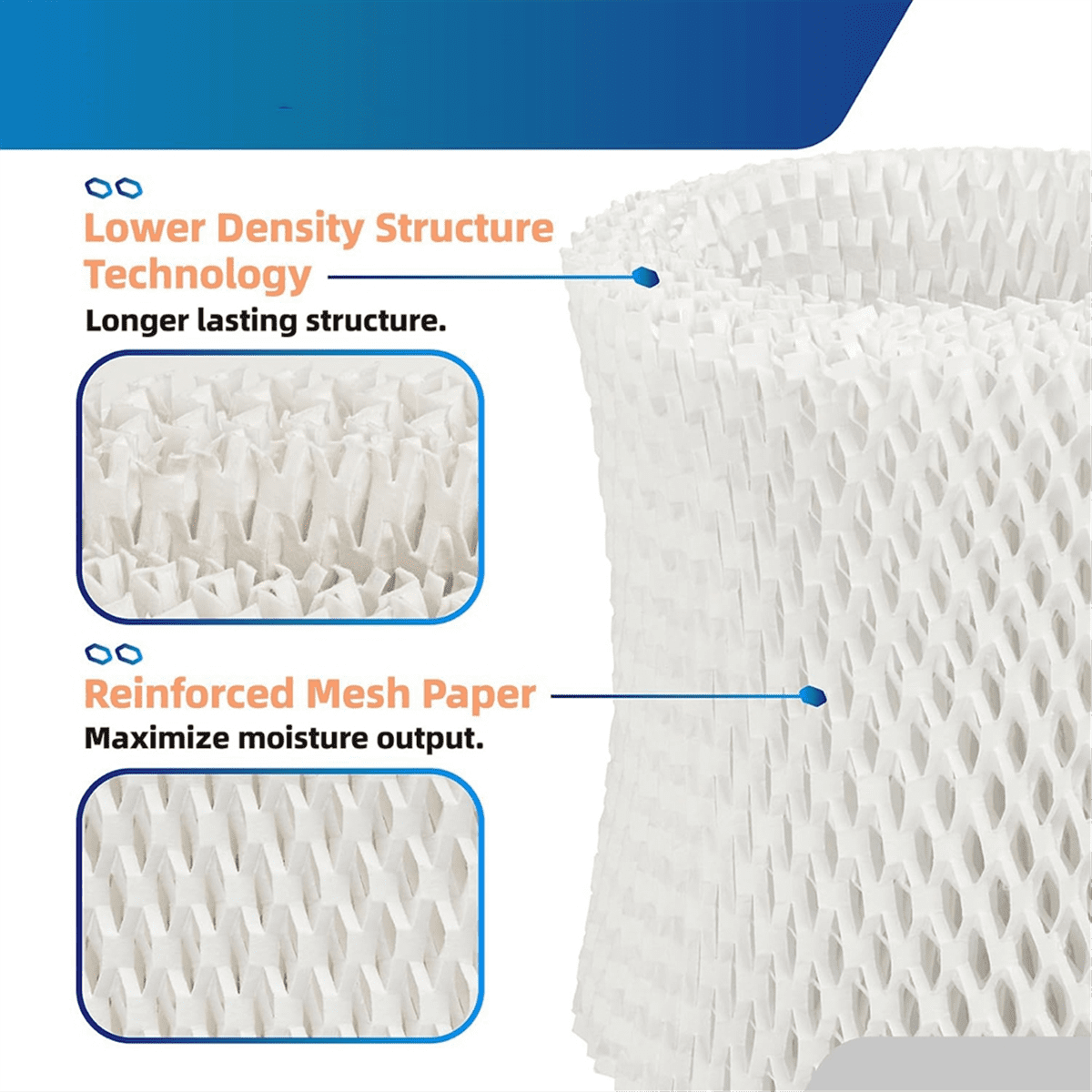 10 Pcs Humidifier Wicking Replacement Filter for Canopy Bedside Nursery