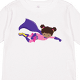 thumbnail image 4 of Inktastic African American Girl, Cape, Superhero Girl Girls Long Sleeve Toddler T-Shirt, 4 of 5