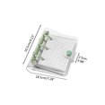 thumbnail image 2 of Mini Transparent 3Ring Binder Covers With Grid Inner Page And Binder Pockets Mini Loose Leaf Notebook Binder Clear PVC Binder Cover With Snap Button, 2 of 8