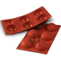 Silikomart Professional SF002 Silicone Baking Mold Hemisphere 2.71 Oz, 2.76" Diameter x 1.38" High, 6 Cavities 1 Each