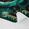 thumbnail image 5 of Erosebridal Fairy Dragon Twin Quilt Set,Leaf Moon Floral Print Twin Coverlet Set For Boys,2-Piece, 5 of 7