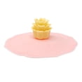 thumbnail image 4 of Wrapables Silicone, Anti-Dust Airtight Mug Covers for Hot and Cold Beverages Cup Lids, (Set of 6), Flowers, 4 of 6