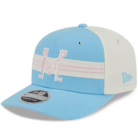 Men s New Era Light Blue/White Inter Miami CF 2025 Third 9SEVENTY Stretch-Snap Hat