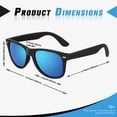 thumbnail image 4 of Gafas de Sol Sunier Retro Cuadradas Acabado Mate UV400 Polarizadas, 4 of 5