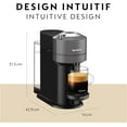 thumbnail image 3 of Nespresso Vertuo Next Coffee and Espresso Machine by De'Longhi, Dark Grey, 3 of 7