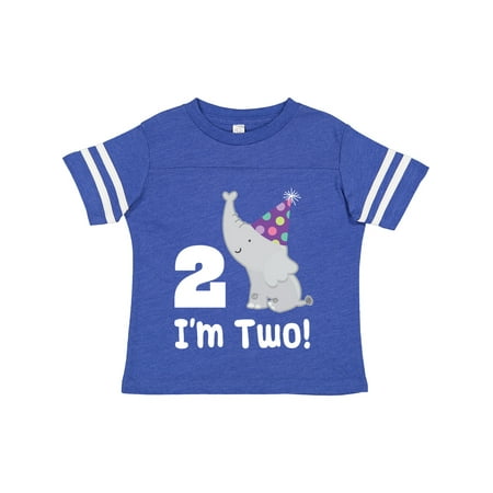 

Inktastic Happy 2nd Birthday Zoo Elephant Gift Toddler Boy or Toddler Girl T-Shirt