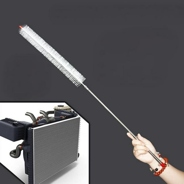 Product Cleaning Brush for Car Radiator with Extendable Detachable Metal Shaft and Nylon Head – Deep Cleaning for Washing Machine and Hard-To-Reach Areas