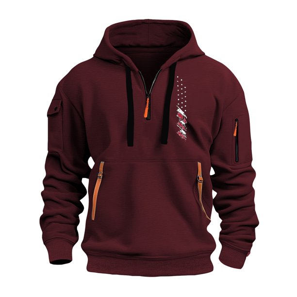 WILLBEST Sudadera con Capucha y Bolsillo con Cremallera para Otoño e Invierno para Hombre XXGrande