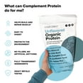 Complement Organic Plant Based Protein Powder, Unflavored, Vegan, 15