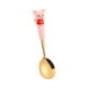 thumbnail image 1 of Juego de tenedor y cuchara de acero inoxidable con mango de silicona - Diseño adorable de cerdo para niños, utensilios de 6,8" para niños pequeños, 1 of 4