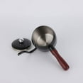 thumbnail image 3 of Hervidor de café con cuello de cisne y mango de madera, cafetera griega para estufa, acero inoxidable, 18oz/500ml, mediano, 3 of 5
