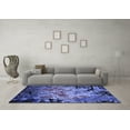 thumbnail image 3 of Ahgly Company Indoor Square Oriental Blue Industrial Area Rugs, 5' Square, 3 of 4