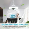 thumbnail image 2 of Topchances 10" Mini Ceiling Fans with Lights and Remote Control, 2 of 8
