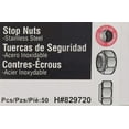 thumbnail image 3 of Nylon Insert Lock Nut, Stainless Steel, Coarse Thread, 1/4-20, 50-Pk. - 829720, 3 of 4