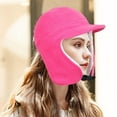 thumbnail image 2 of Motorcycles Winter Hat Warm Winter Hat Winter Outdoor Sport Hat Face Ear Protection Soft Plush Cold Resistant Solid Color, 2 of 5