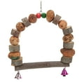 thumbnail image 1 of Bird Chewing Swing Toy, Bell Design Colorful  Swing Toys Multipurpose  For Parakeet S,L, 1 of 8