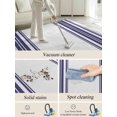 thumbnail image 5 of Colorful Stripes Area Rug for Bedroom 4x6 Ft Navy Blue Wood Texture White Super Soft fuzzy Throw Rug Non-Slip Fluffy Plush Indoor Floor Carpet for Living Room Nursery Home Decor, 5 of 8