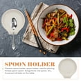thumbnail image 6 of 3pcs Ceramic Spoon Rest Rack Sauce Dish Decorative Heat Resistant Spoon Holder Porcelain Serving Plate Fruit Tray Drip Catcher for Ladle Spatula Tongs, 6 of 6
