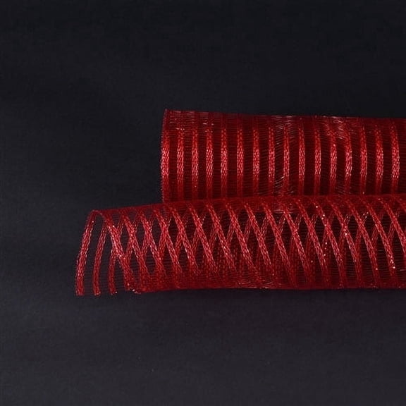 Burgundy - Deco Mesh Laser Eyelash - (10 Inch x 10 Yards)