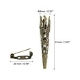thumbnail image 2 of Uxcell 41mm Corsage Decorative Holder Brooch Pin Vase Pocket Boutonnieres Holder with Bar Pins Bronze 12 Pcs, 2 of 6