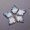 Dp Blue & Silver, variant on 10pcs 25x18mm Maple Leaf Crystal Glass Loose Beads Top Drilled Pendants-Lake Blue & Pink