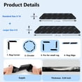 thumbnail image 4 of DXIMRX Rug Gripper 24 Pcs, Washable Rug Tape for Hardwood Floors, Double Sided Non-Slip Rug Pad, Reusable Durable Carpet Gripper Stoppers for Home Area Rugs, Black, 4 of 13