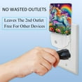 thumbnail image 3 of Rainbow Unicorns LED Square Night Lights: Energy-Efficient and Stylish Illumination Device for Bedrooms and Living Areas, Set of 2, 200 Characters., 3 of 6