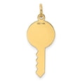 thumbnail image 3 of Finest Gold 14K Yellow Gold Polished & Satin Hearts Flat Key Charm, 3 of 3