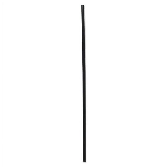 Cocktail Straws, 8", Polypropylene, Black, 5,000/carton | Bundle of 5 Cartons