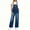 Navy blue, variant on Adjustable Strap Sleeveless Women Loose Denim Overall Wide Leg Jumpsuit