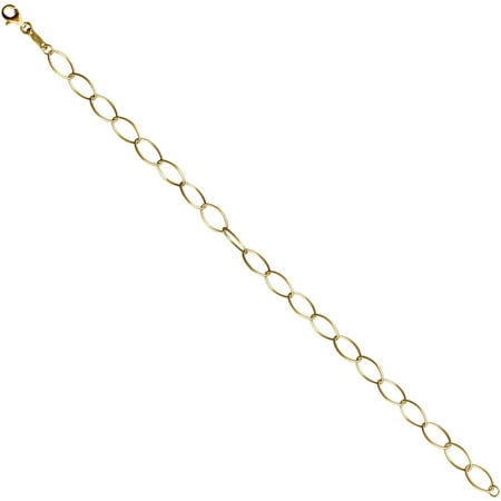 Simply Gold Hollow Oval Link Chain 10kt