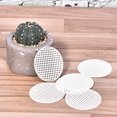 thumbnail image 5 of Uxcell 3" Plastic Round Flowerpot Hole Mesh Pad Grid Screen Mat, White 50 Count, 5 of 5