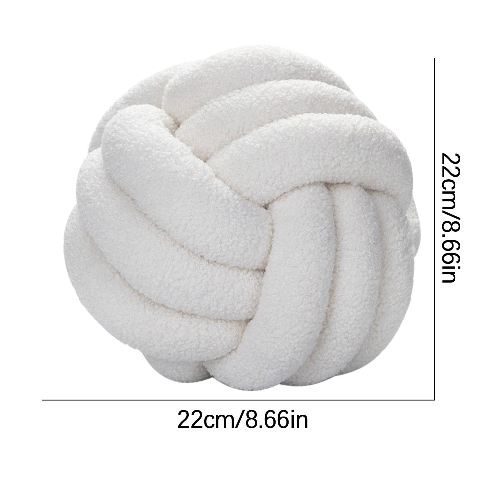 TERGAYEE Soft Knot Ball Pillows,Handmade Round Throw Pillow Cushion Home Decoration Plush Pillow,Throw Knotted Pillow for Bed,Couch,Bedroom Home Decor