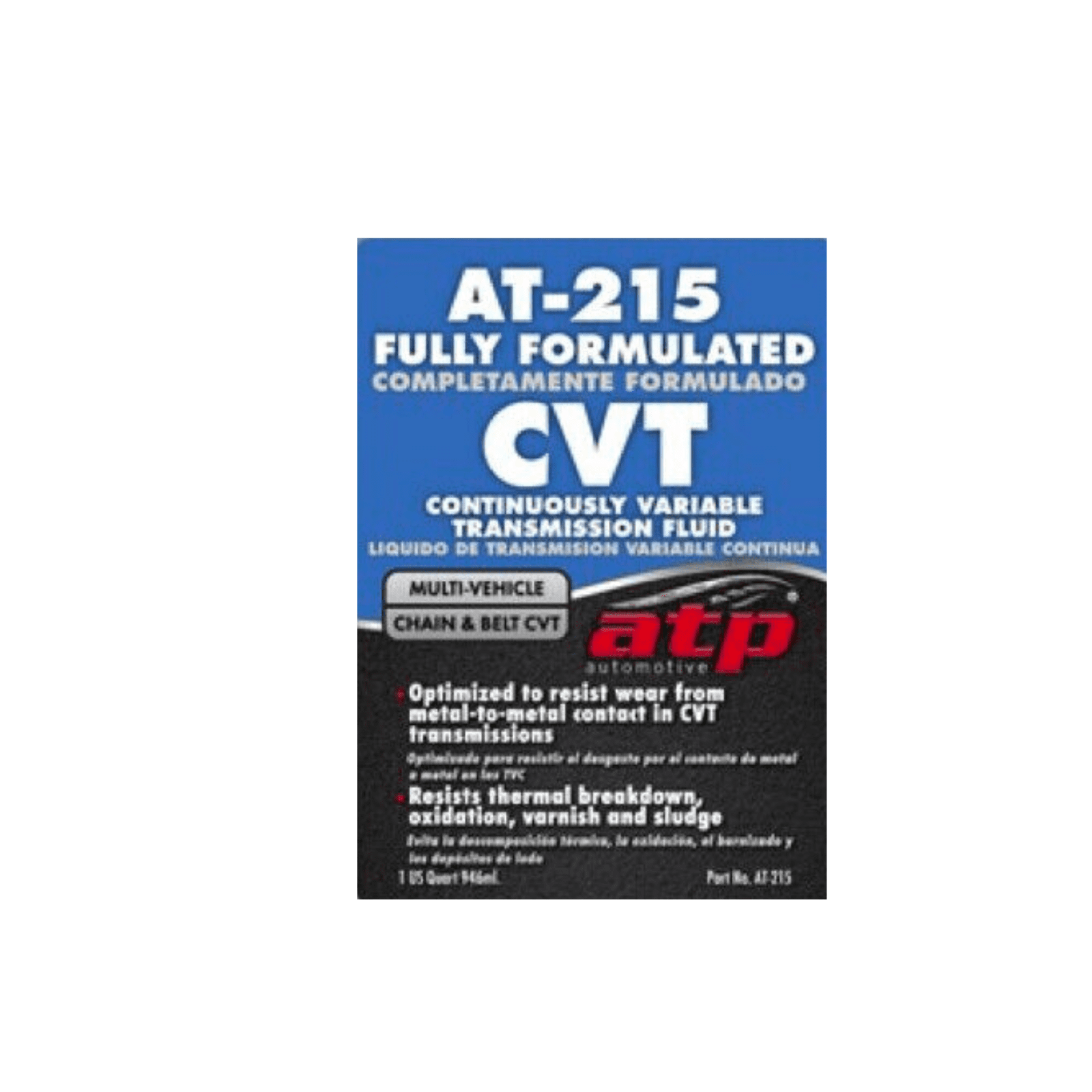 4 Quart Continuously Variable Transmission Fluid (CVT) ATP Multi Vehicle