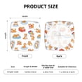thumbnail image 6 of Square Chair Cushions Cover, Cute Cartoon Corgi Balloon Box Elastic Office Chair Cover for Dining Chairs with Ties and Removable Cover, Desk Chair Seat Cushion Protectors set of 2, 6 of 7